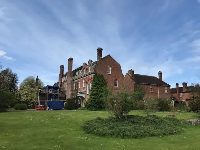 Restoration works and repairs in progress