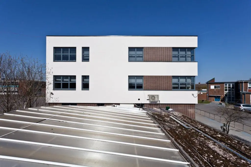 Aldworth Science College Scola Re-clad, Basingstoke, Hampshire — photograph 8 of 15