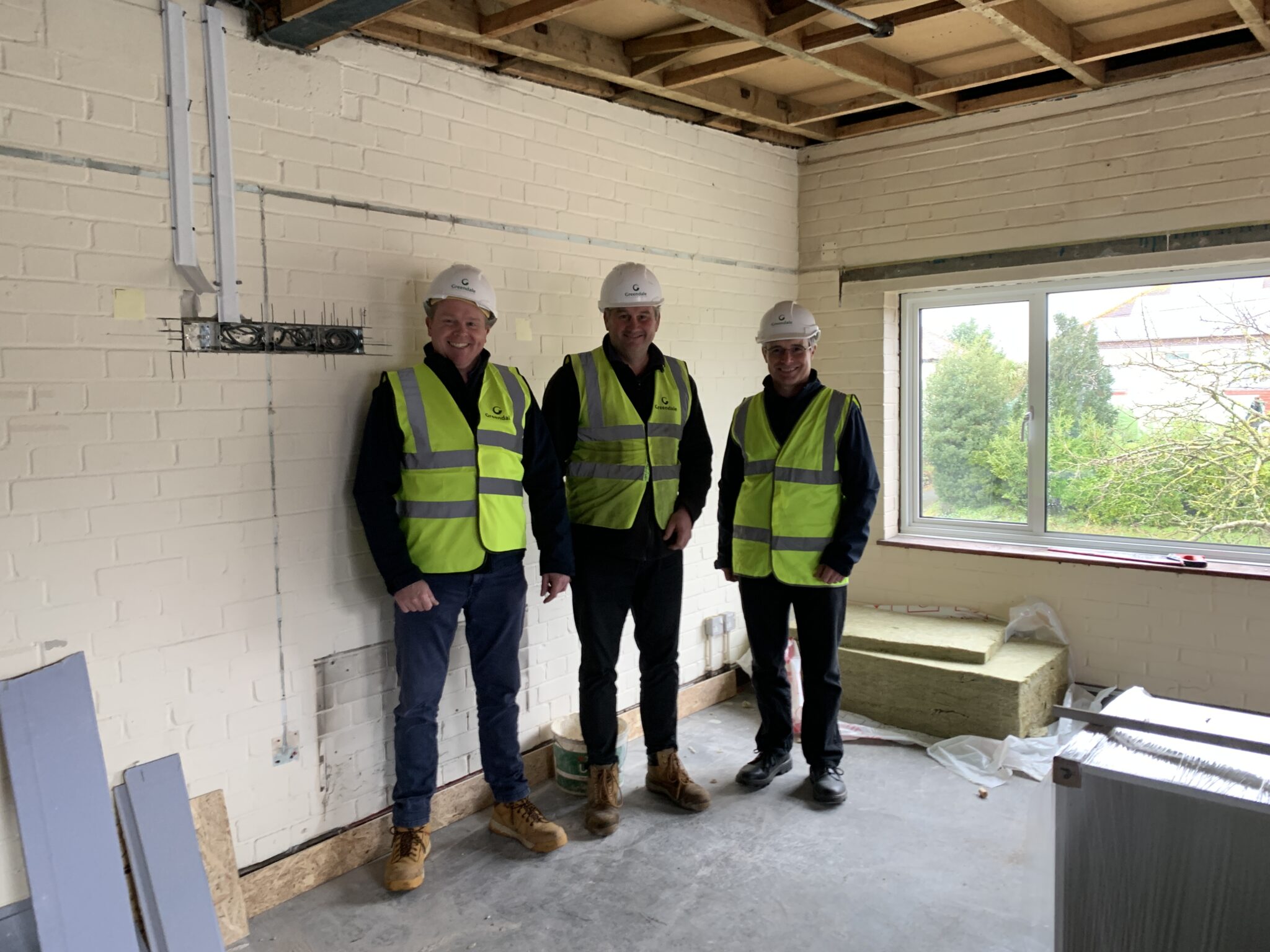 Johnny Reach Simon Copping Andy Musselwhite – taken on site at Wareham Fire Station